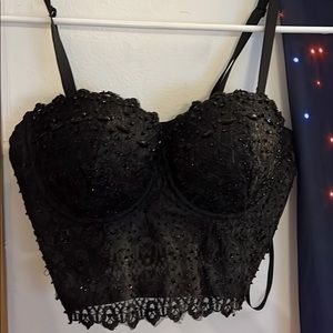 Rhinestone bustier top. Windsor size small